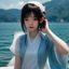 澳亚国际澳洲区总监Sarah Lin，职业女性形象，悉尼港湾大桥背景，自信专业